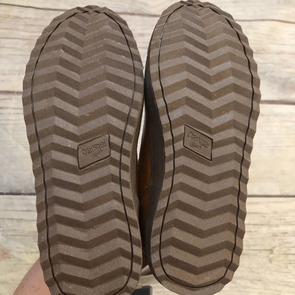 OshKosh B'Gosh Brown Lace Up Boots, Size Little Kid's 12, New with Tags! - Picture 3 of 6